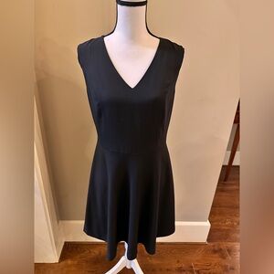 Banana Republic Black V-Neck Midi Dress